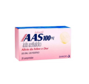ACIDO ACETILSALICILICO INF 100MG 30 CP