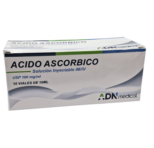 ACIDO ASCORBICO 100MG/ML 5ML IM/IV CX C/100AM QTD. 1.00 AM
