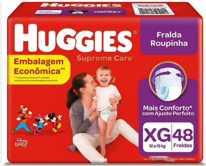 FRALDA HUGGIES SP CARE ROUP HIPER XG C/48