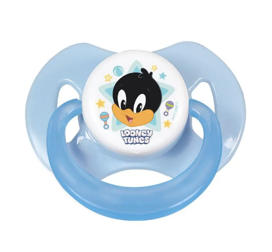 CHUPETA (BABYGO) C/CAPUZ AZUL LOON. TUN. BIC. SILIC. ORTODON. D. 0 A 6 MESES